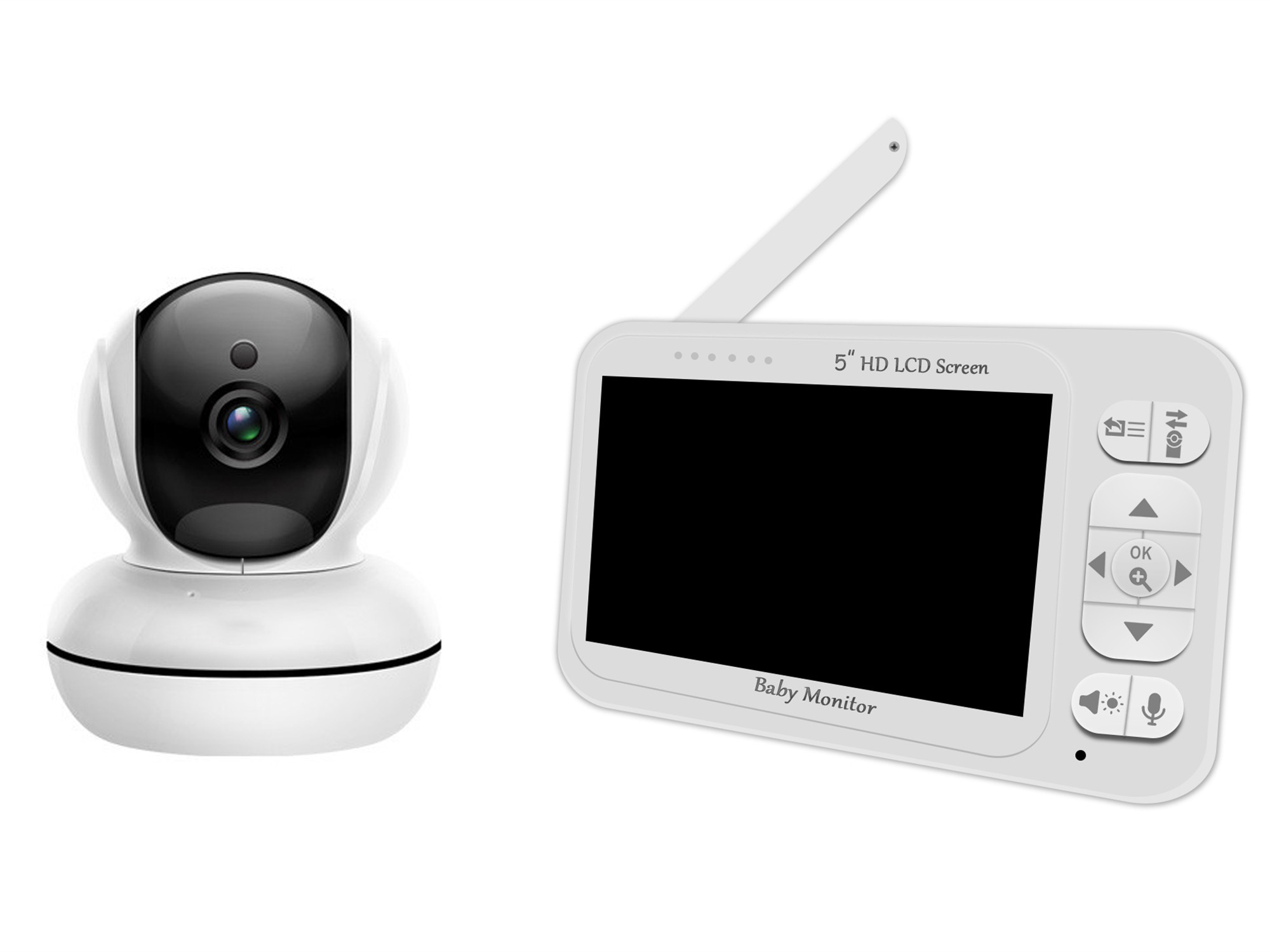 5-дюймовый беспроводной видеон – обзор и цена Wireless Baby Monitor